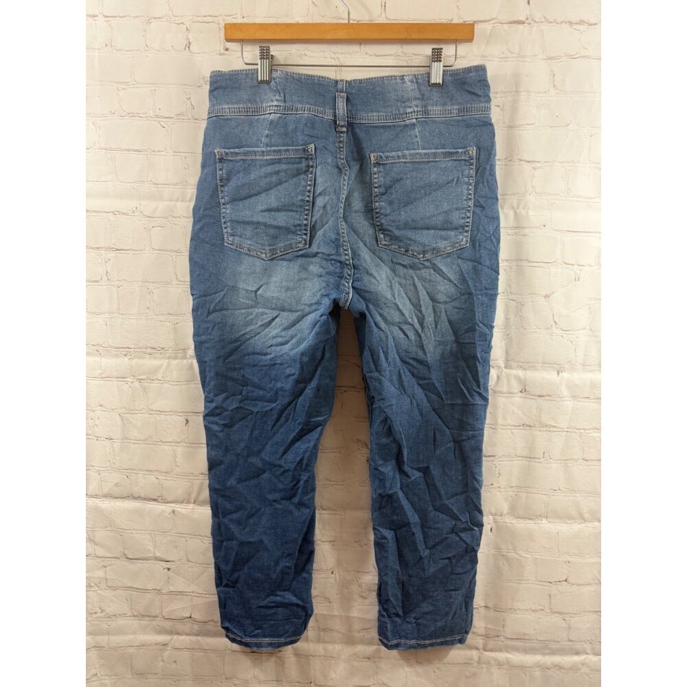 No Boundaries Jeans Juniors Size 15 Blue Medium Wash High Waisted Stretch - Picture 2 of 6